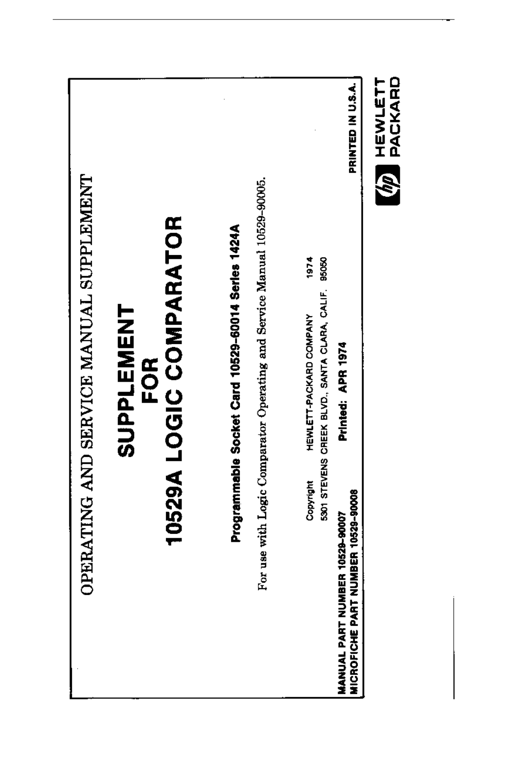 HP 10529a schematic