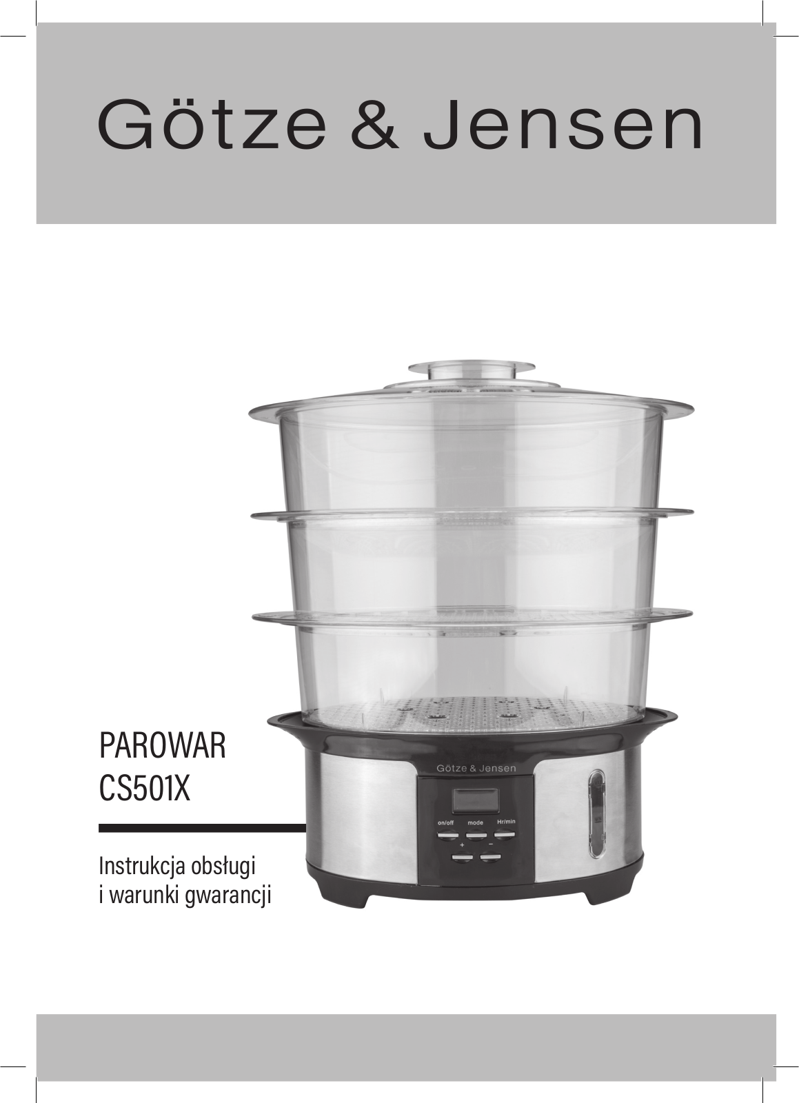 GOTZE & JENSEN CS501X User guide - ManualMachine.com