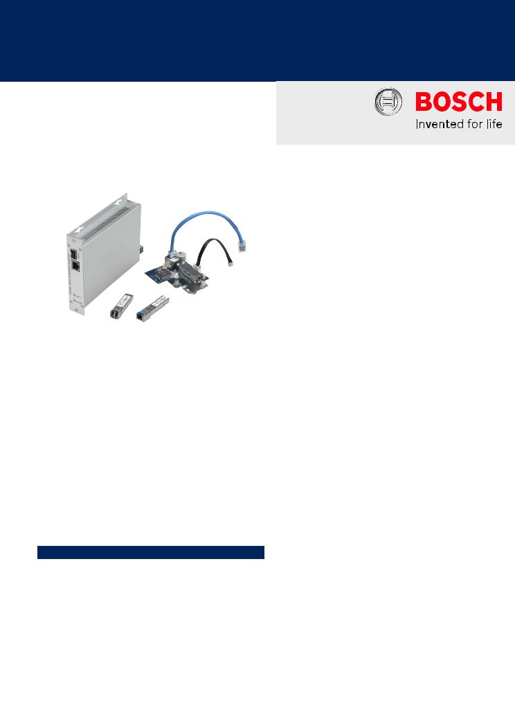 Bosch CNFE2MC-IN, VG4-SFPSCKT, SFP-25, SFP-26 Specsheet