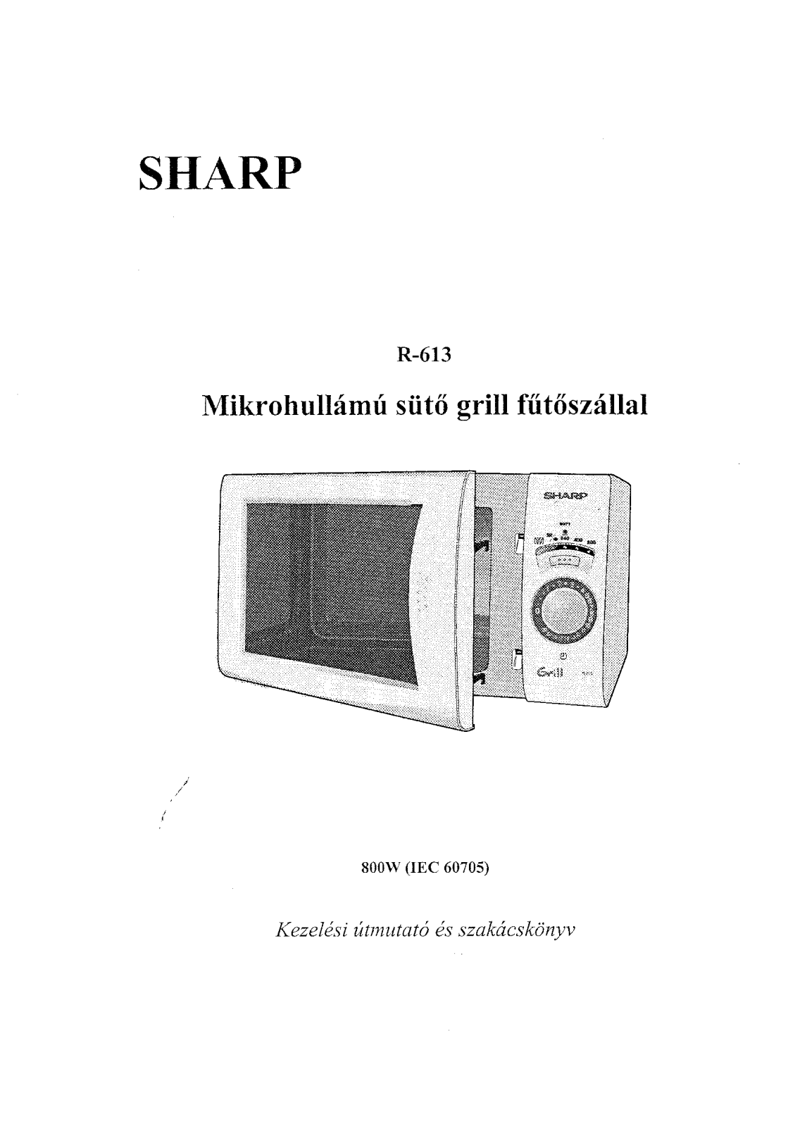 Sharp R-613 User Manual