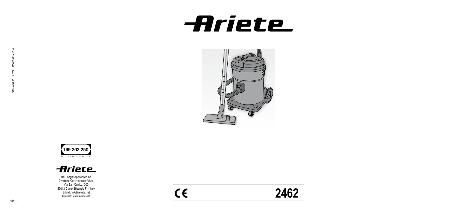 Ariete 2462 User guide - ManualMachine.com
