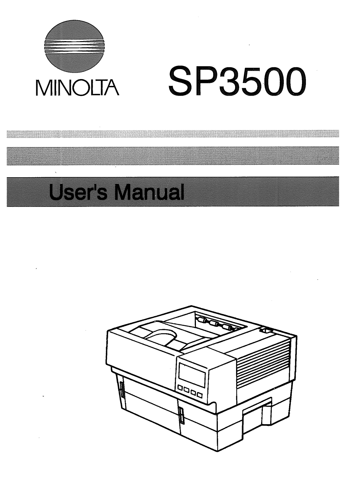 Konica Minolta SP3500 User Manual