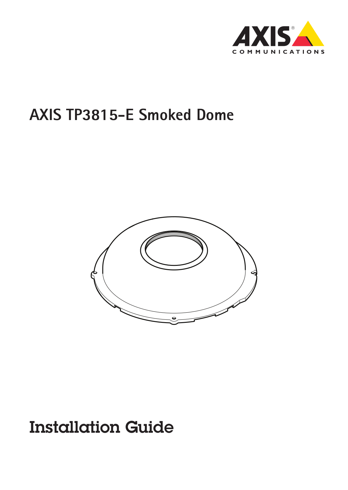 Axis TP3815-E Installation Guide