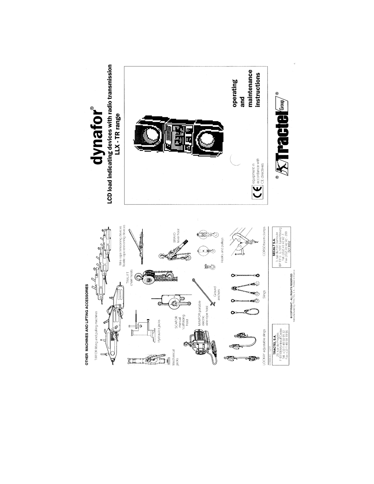 Tractel DYNAFORLLXTX User Manual