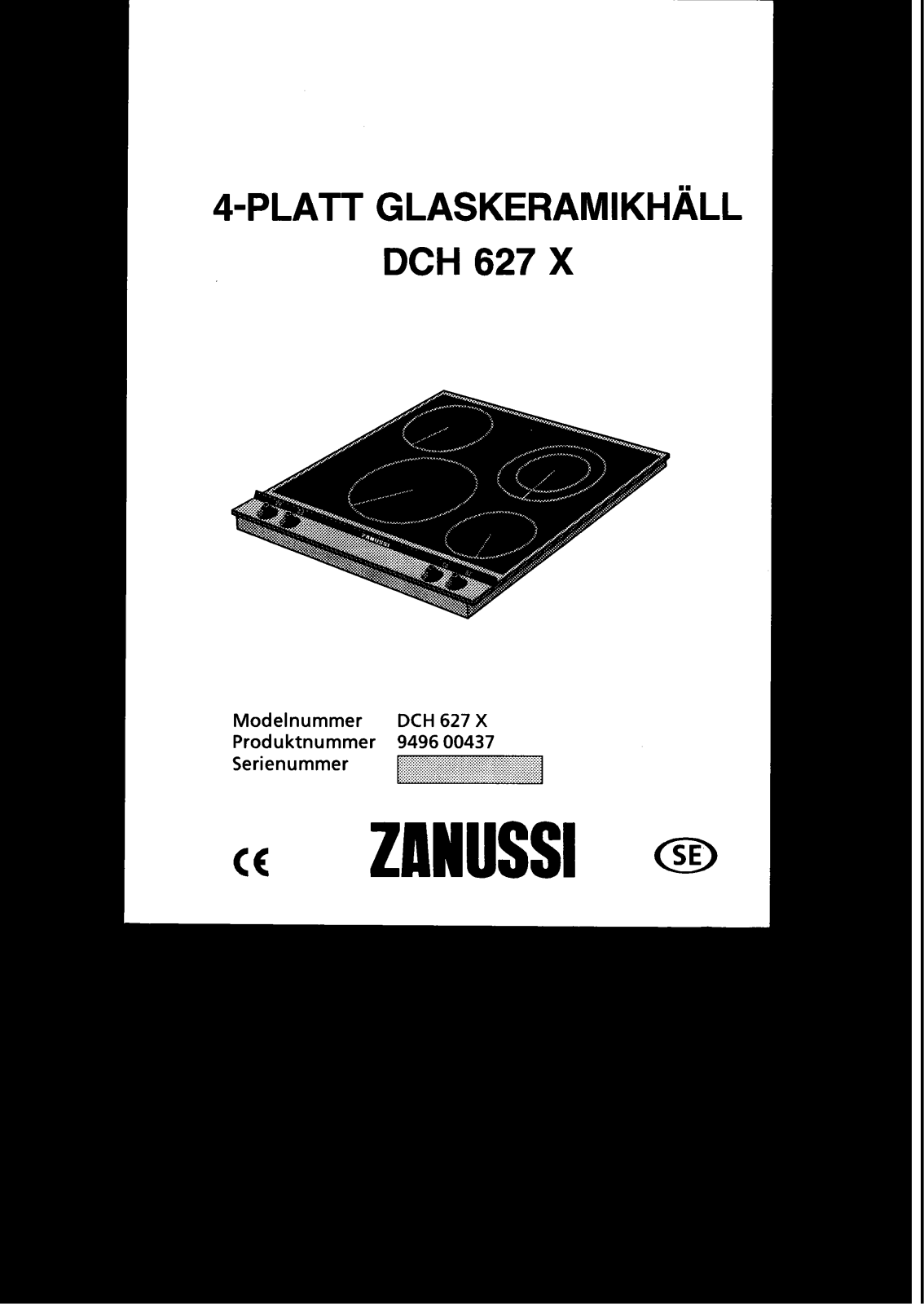 Zanussi ZBX624SS, DCH627X User Manual