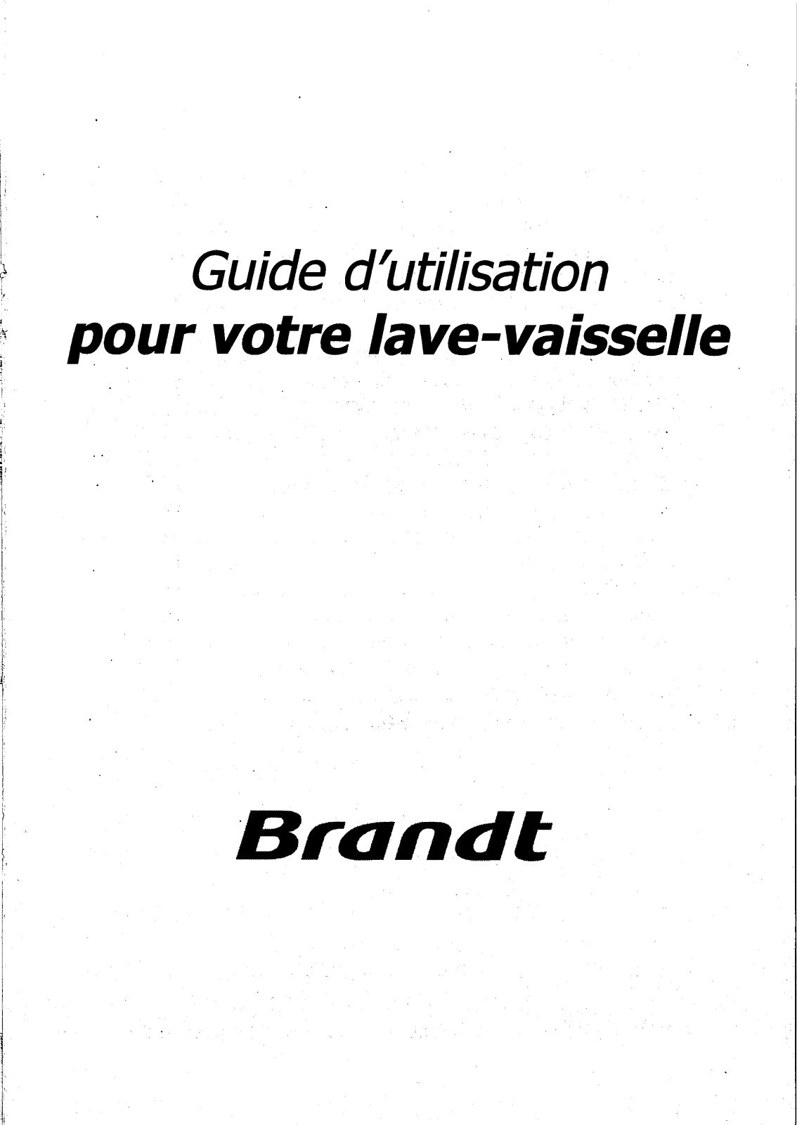 BRANDT PCK258-2 User Manual