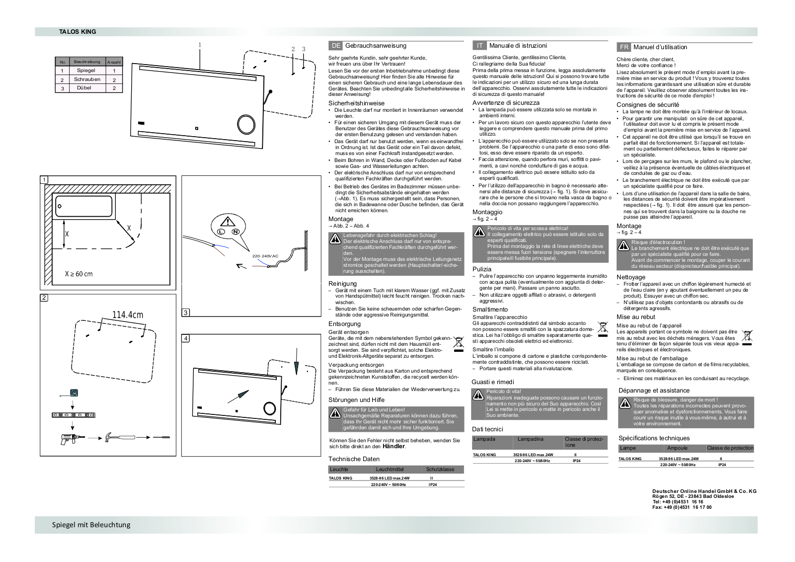 Talos Kingston operation manual