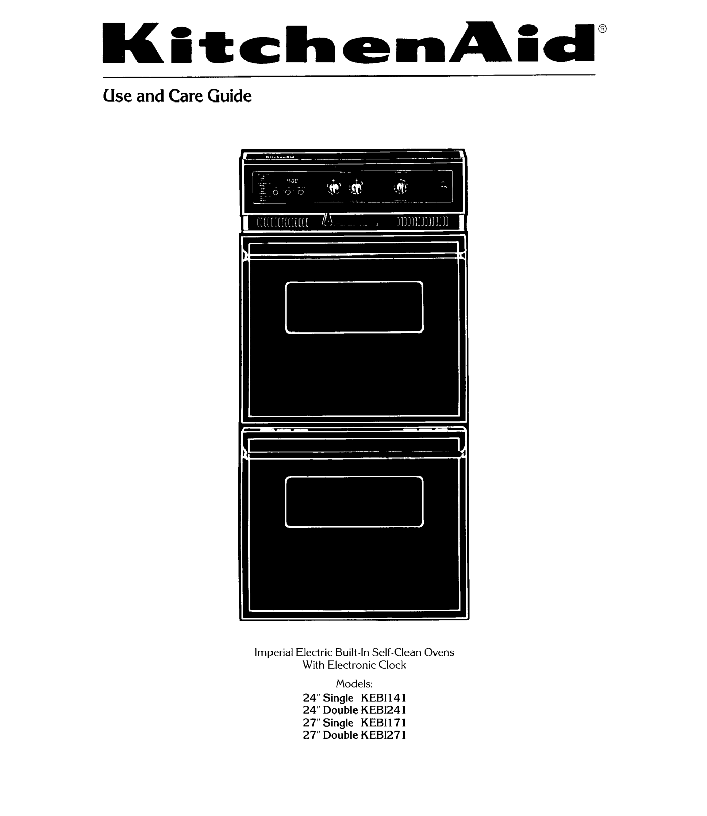 KitchenAid KEBI271, KEBI241 User Manual