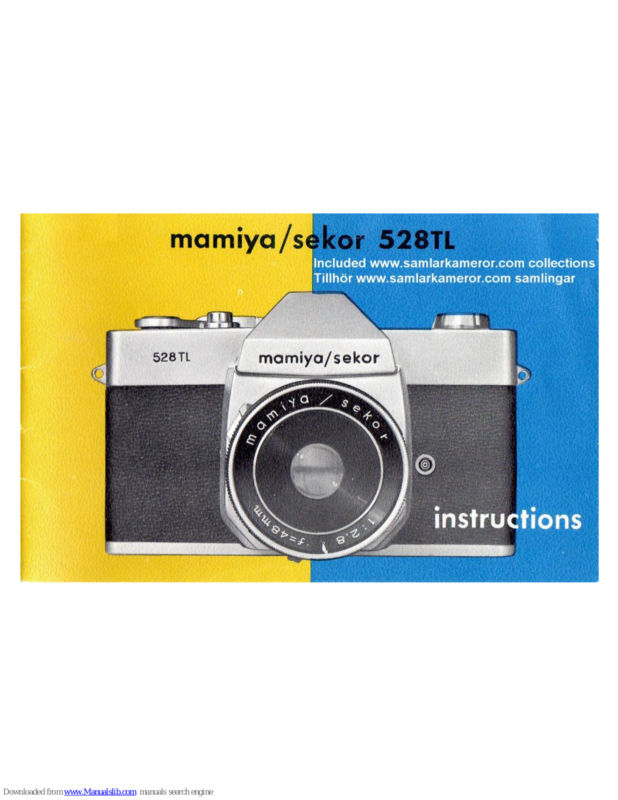 Mamiya/Sekor 528TL Instructions Manual