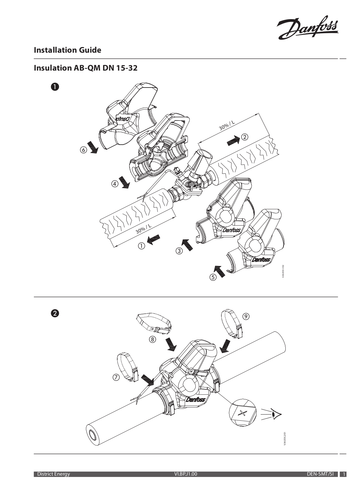 Danfoss AB-QM DN 15-32 Installation guide