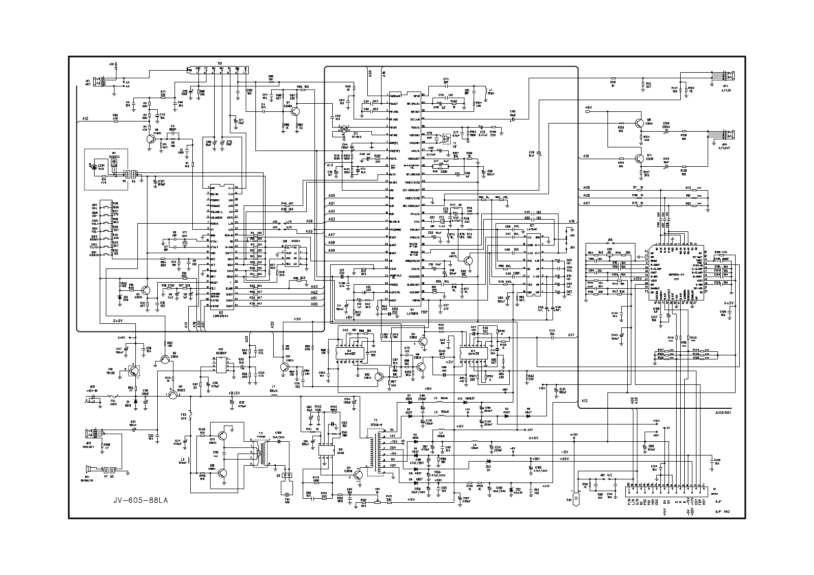 MIYOTA JV-V605-88LA Schematic