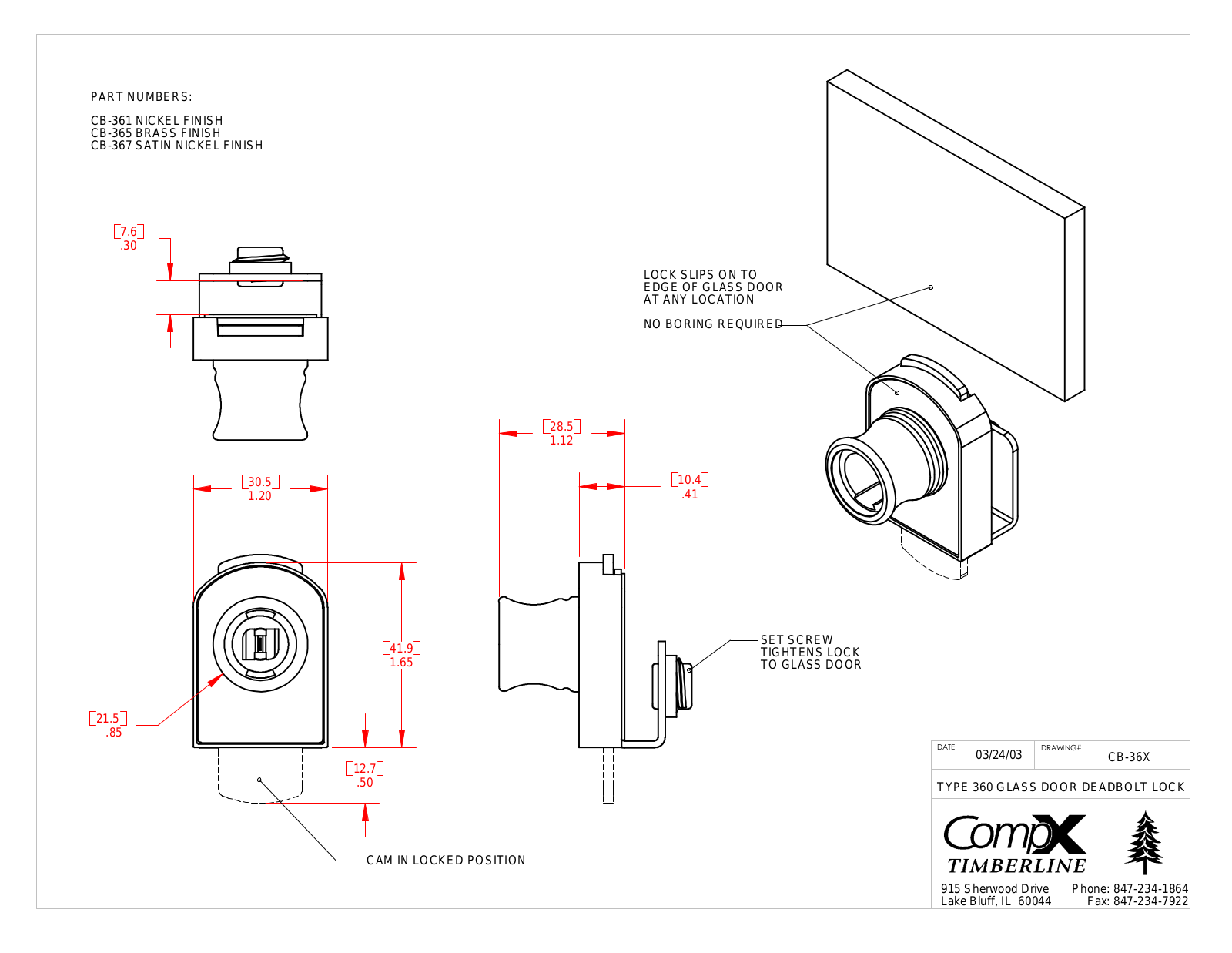 Compx TYPE360 drawing