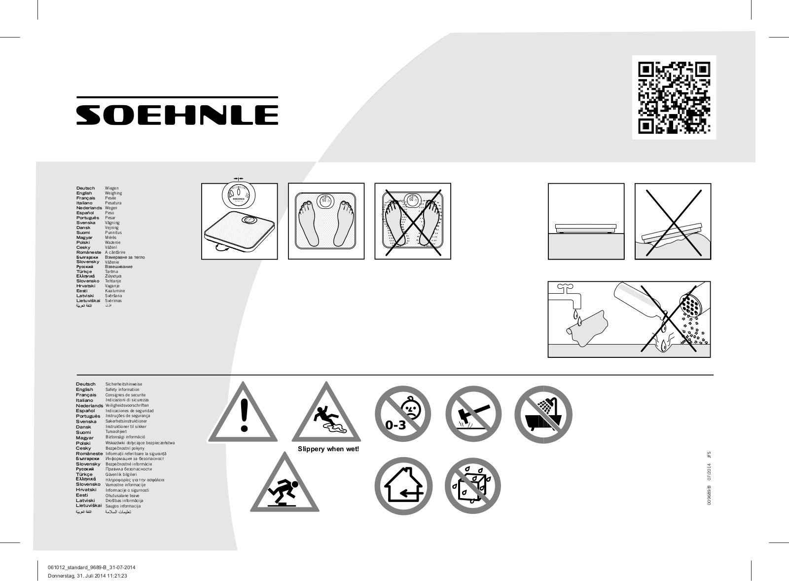 SOEHNLE 61012 Instruction Manual