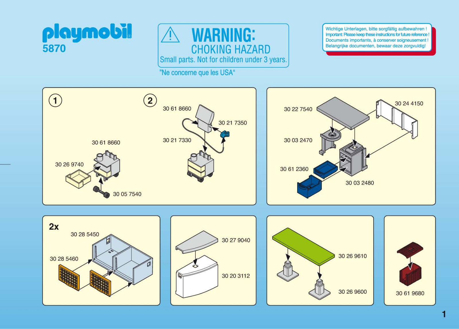 Playmobil 5870 Instructions