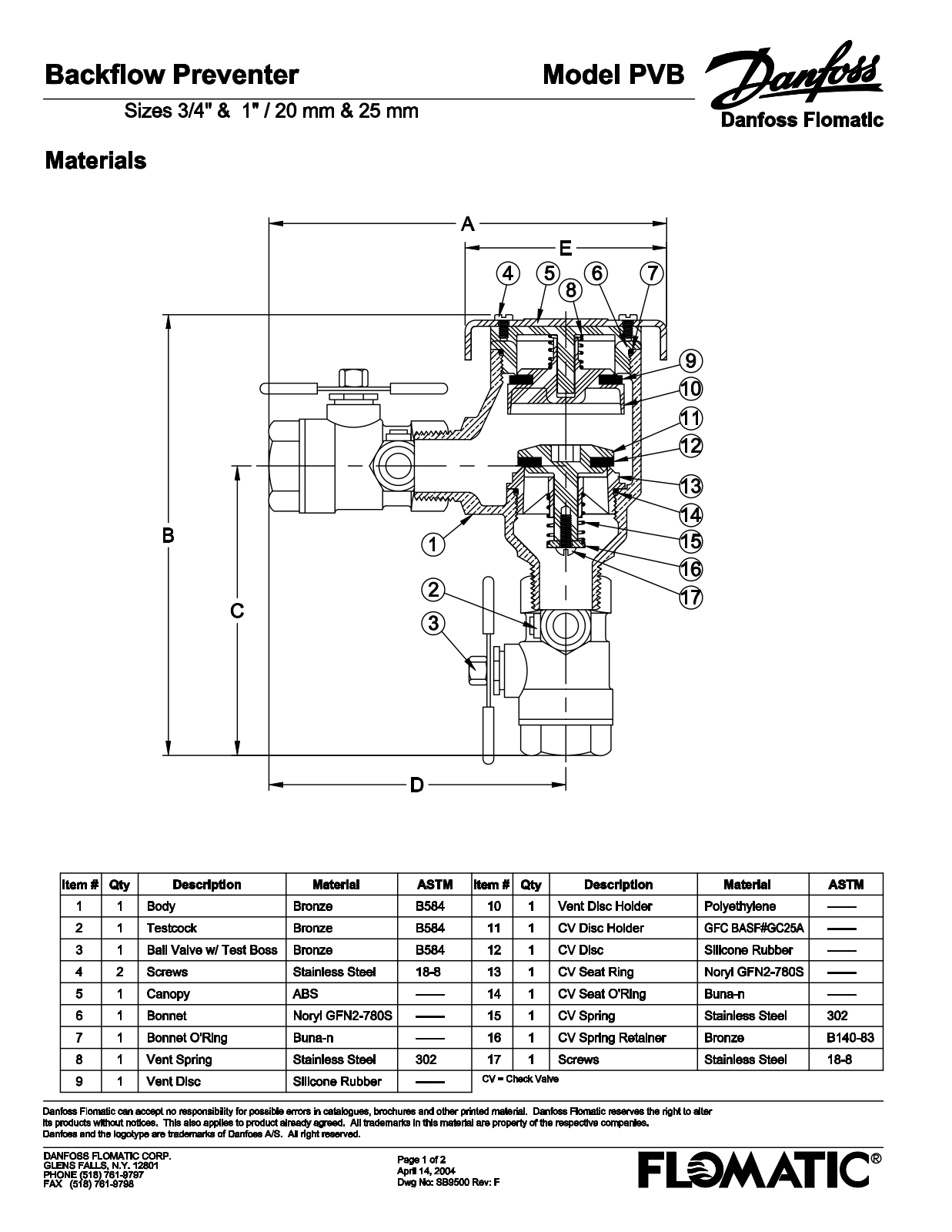 Flomatic PVB 1 Shematics