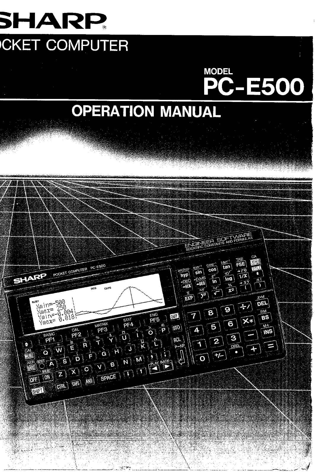 Sharp PCE500S User Manual