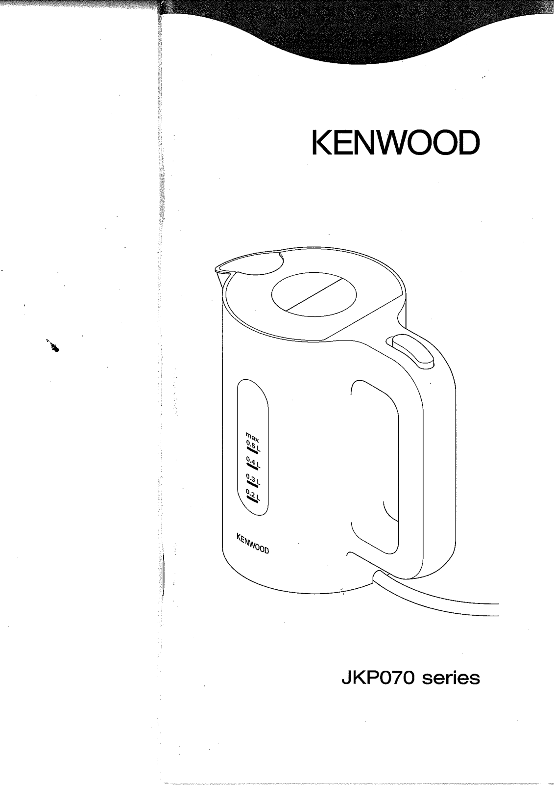 KENWOOD JKP070 User Manual