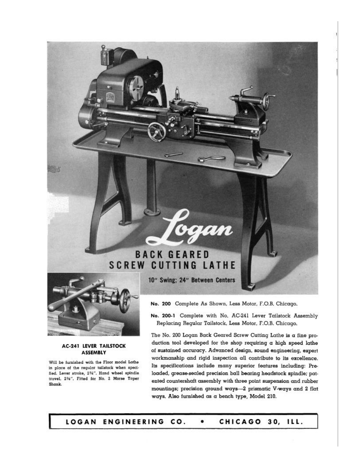Logan Engineering Model 200 10