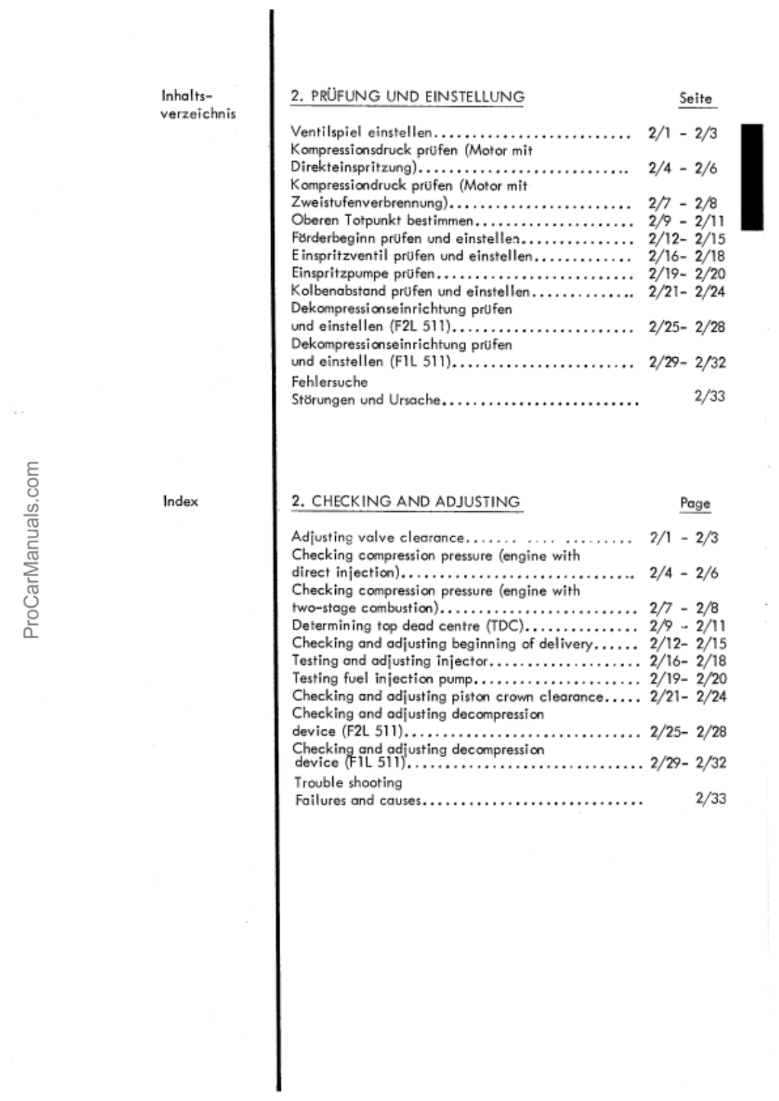 Deutz Engine FL 511 – Checking and tuning Workshop Manual - ManualMachine.com