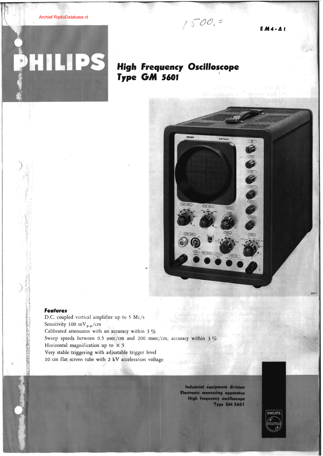 Philips GM5601 User Manual