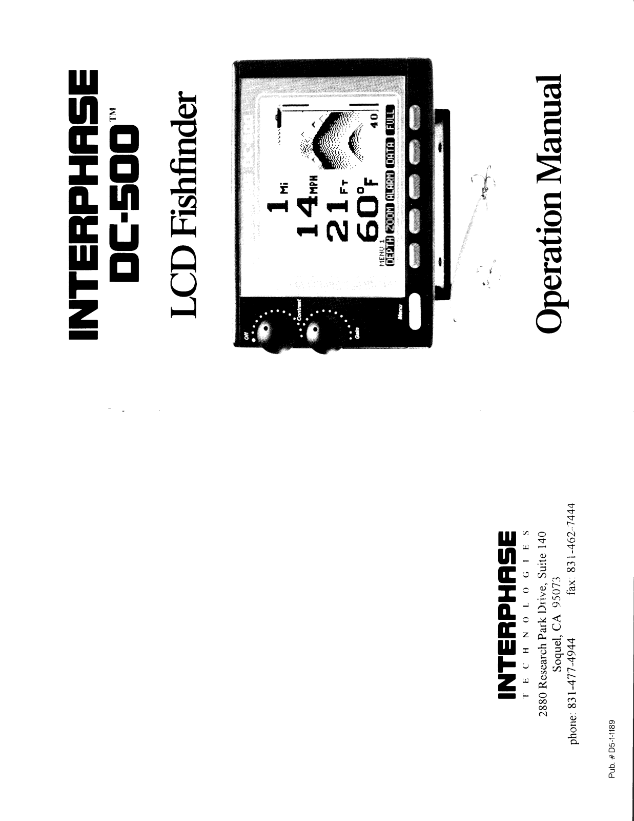 Interphase DC-500 Operation Manual - ManualMachine.com