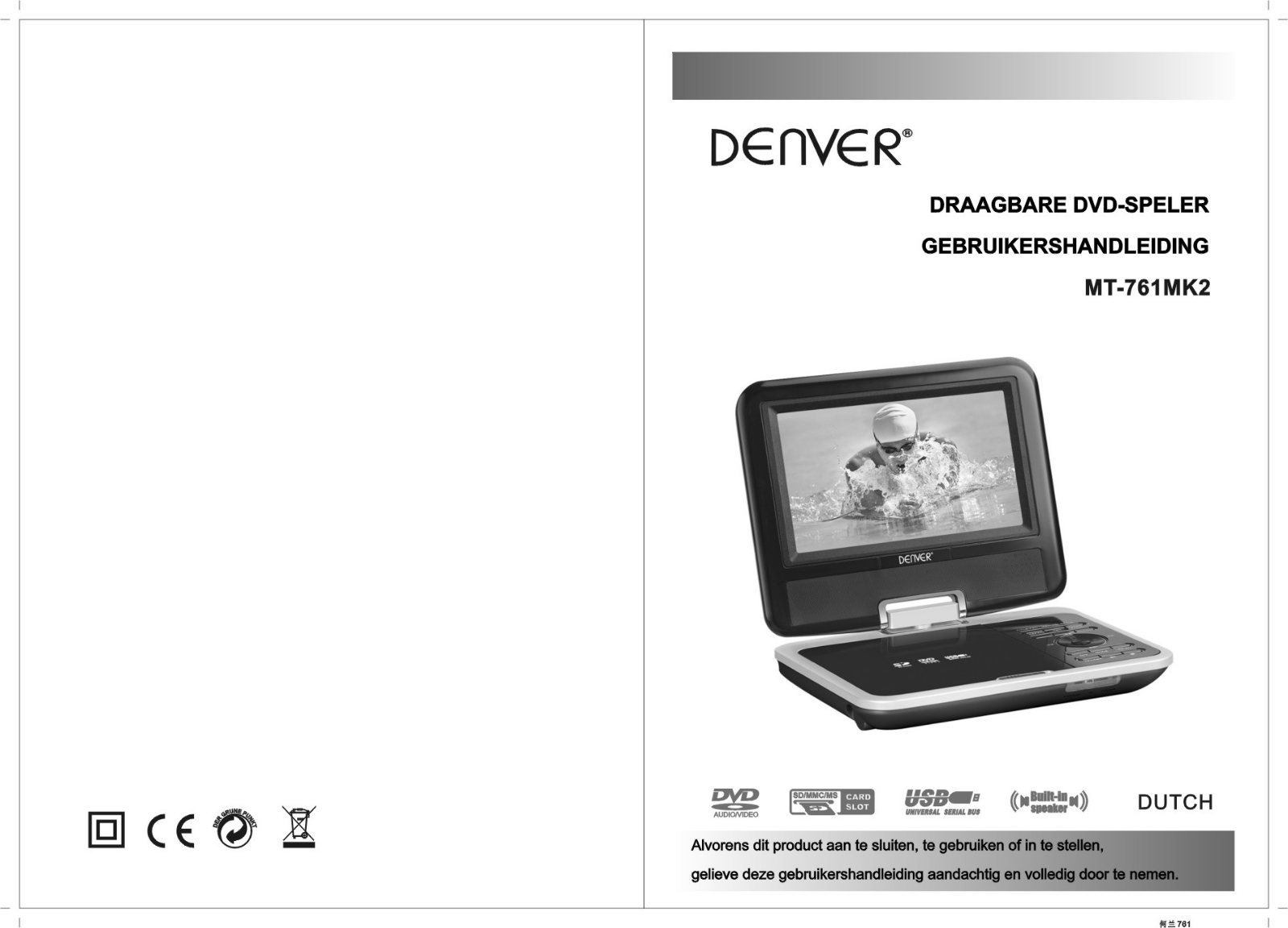 Denver MT-761 MK2 User Manual