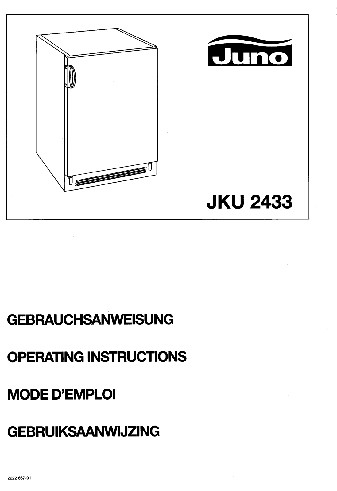 Juno JKU2433 User Manual