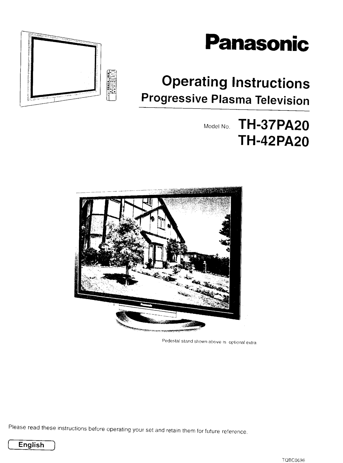 Panasonic TH-42P20, TH-37P20 User Manual