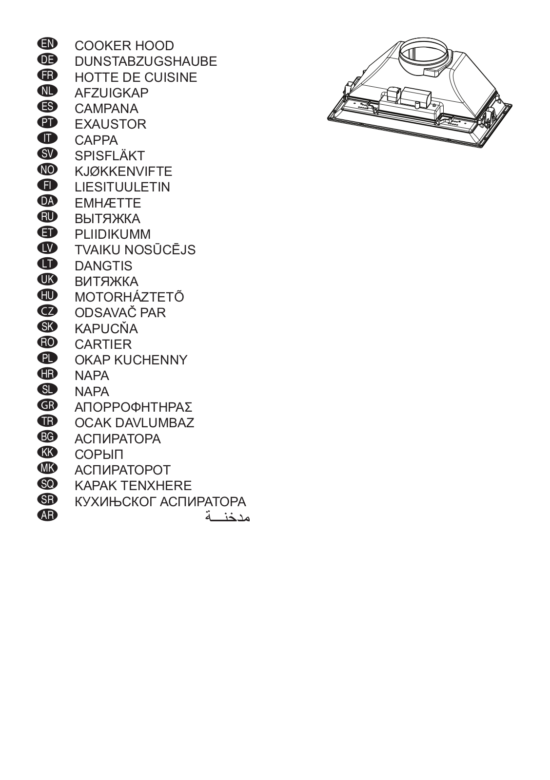 Faber INCA SMART C GR A52 User Manual