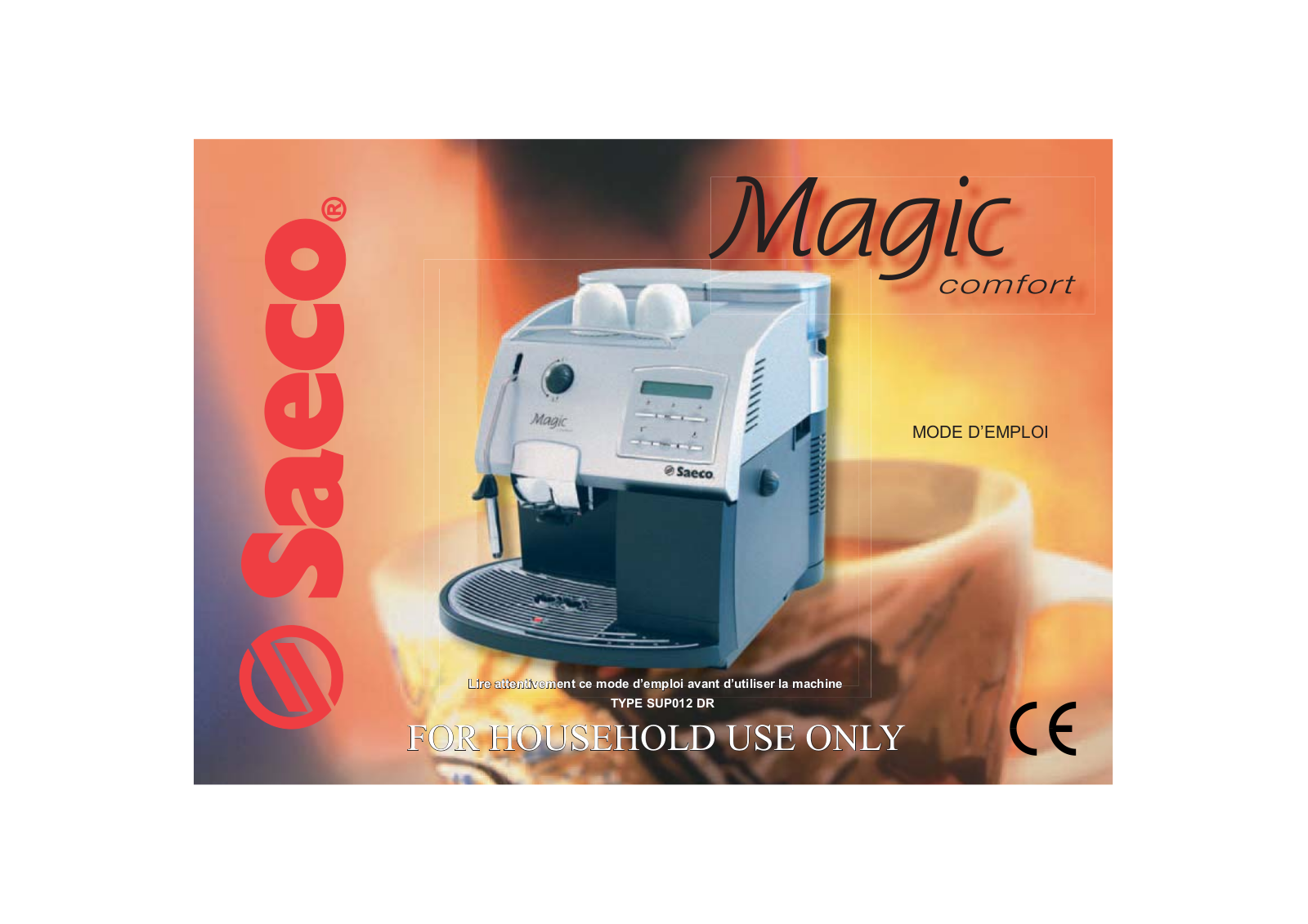 SAECO Magic Comfort User Manual