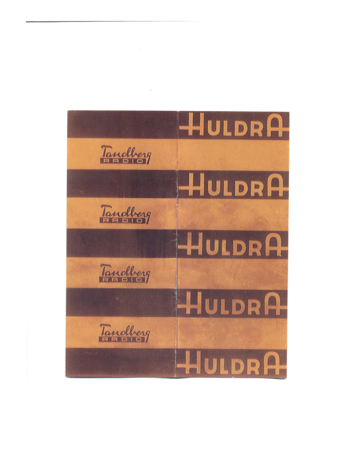 Tandberg Huldra Radiogrammofon Brochure