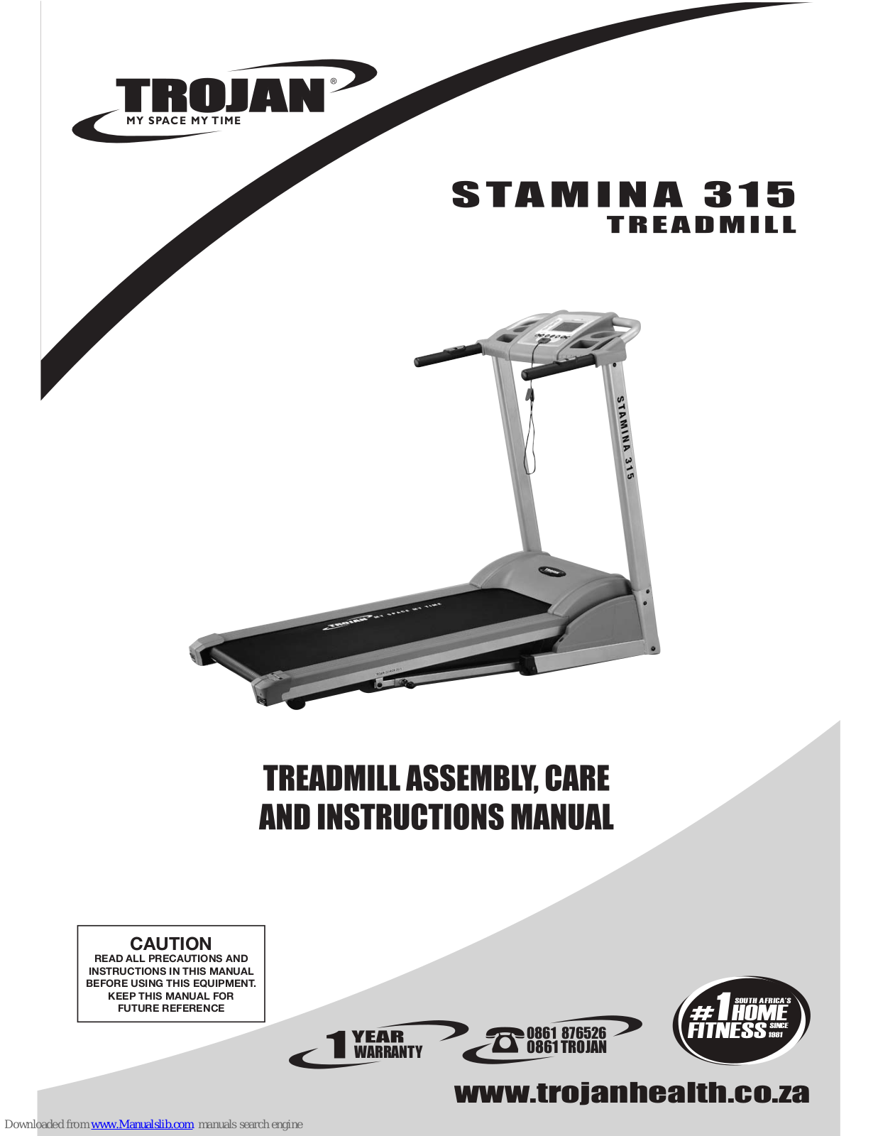 Trojan Stamina 315 Assembly, Care And Instructions Manual