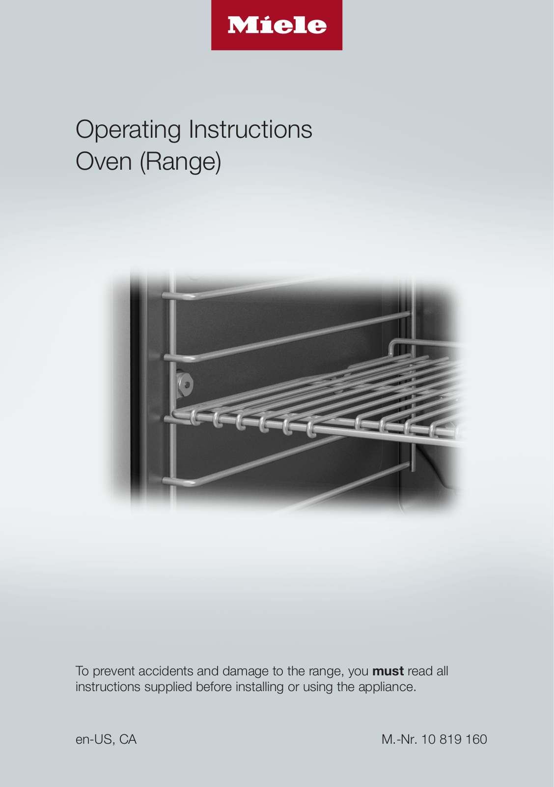 Miele HR1724 Operating instructions