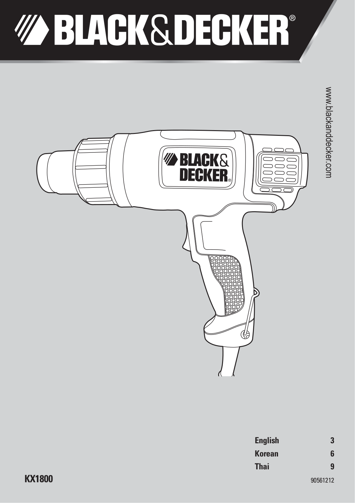 Black & Decker KX1800 User Manual