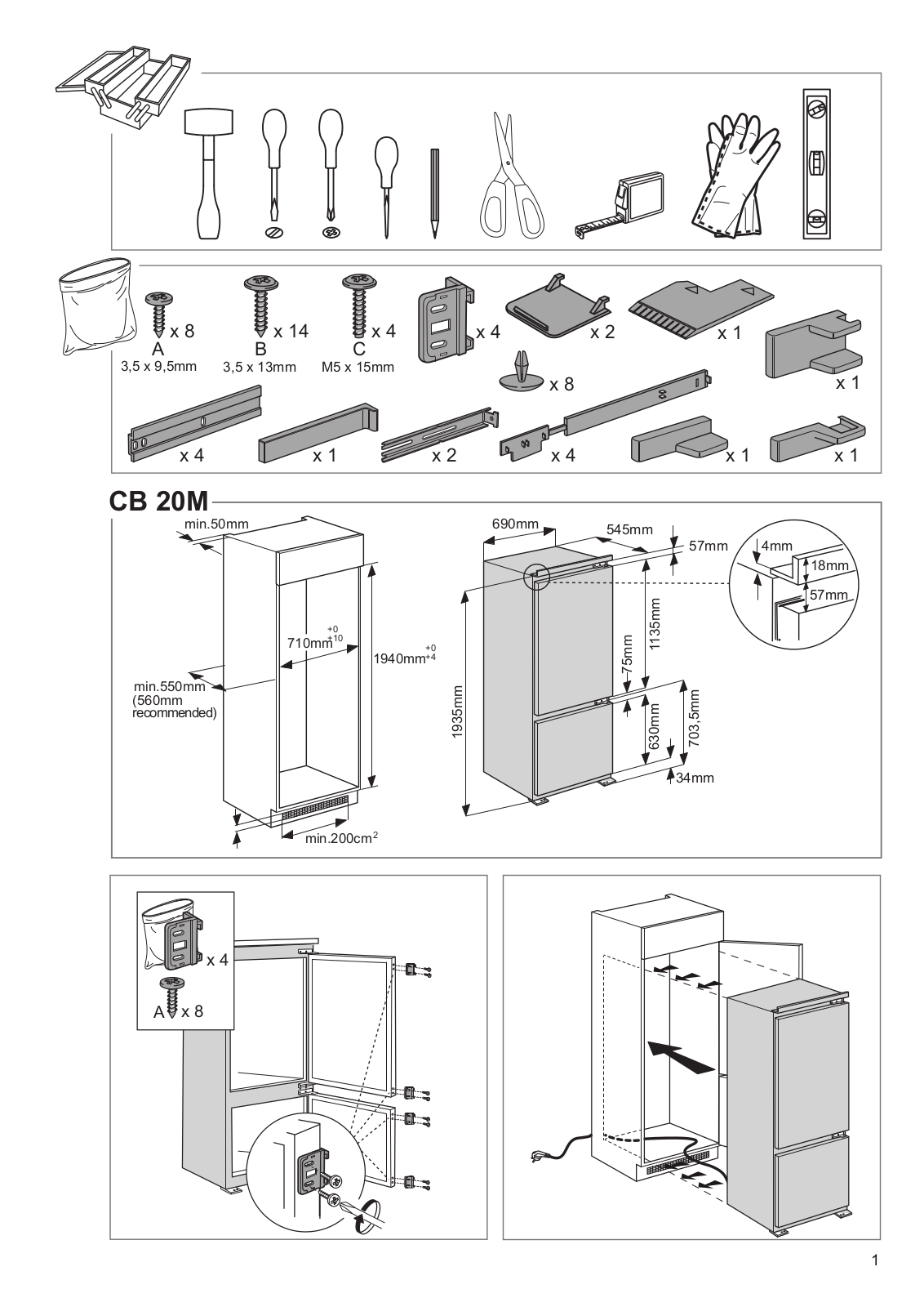 KITCHENAID KCBDR 20701 2 Installation Instructions