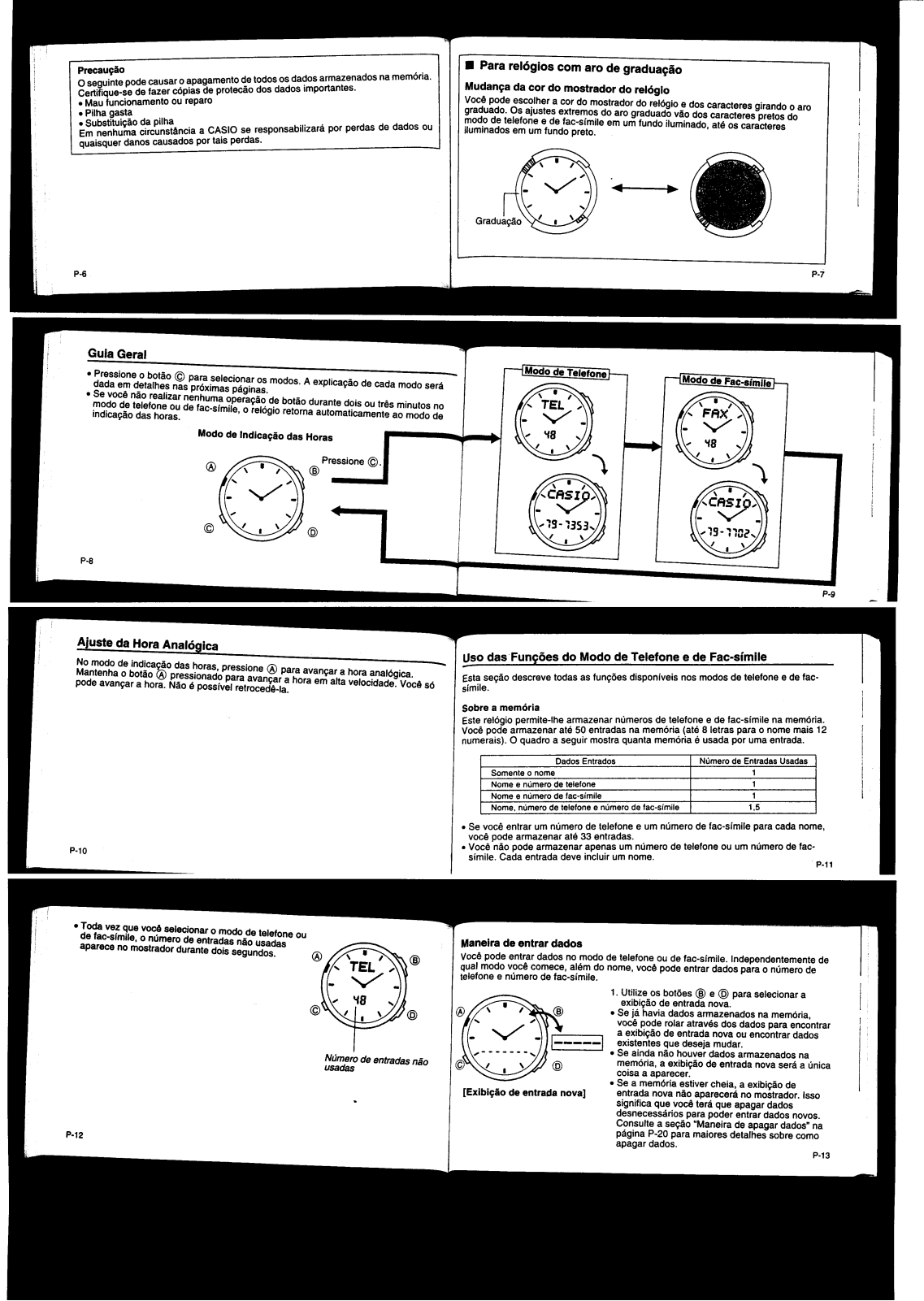 Casio QW-786 Instructions Manual