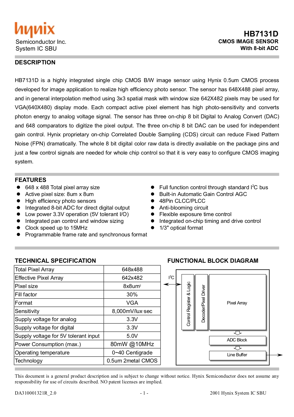 HEI HB7131D Datasheet