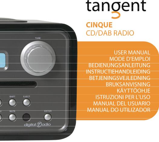 TANGENT CINQUE CD-DAB RADIO User Manual