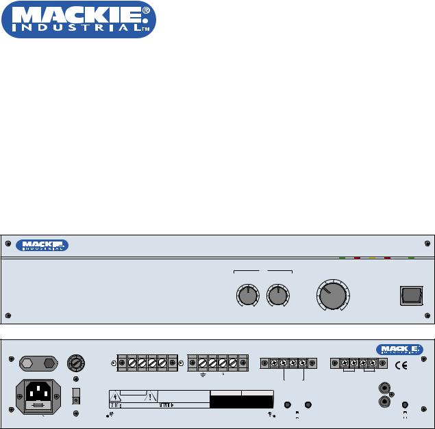 Mackie UP4161, UP4061, UP4121 User Manual