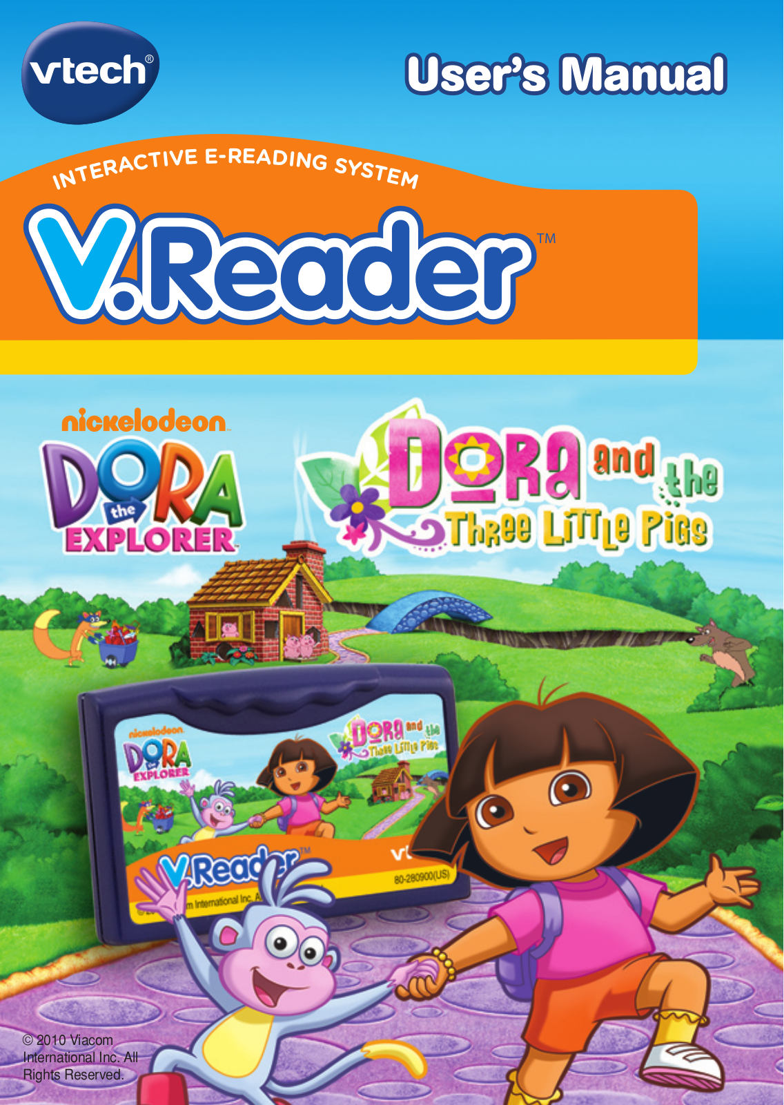 VTech V.Reader Cartridge - Dora CLEARANCE Owner's Manual