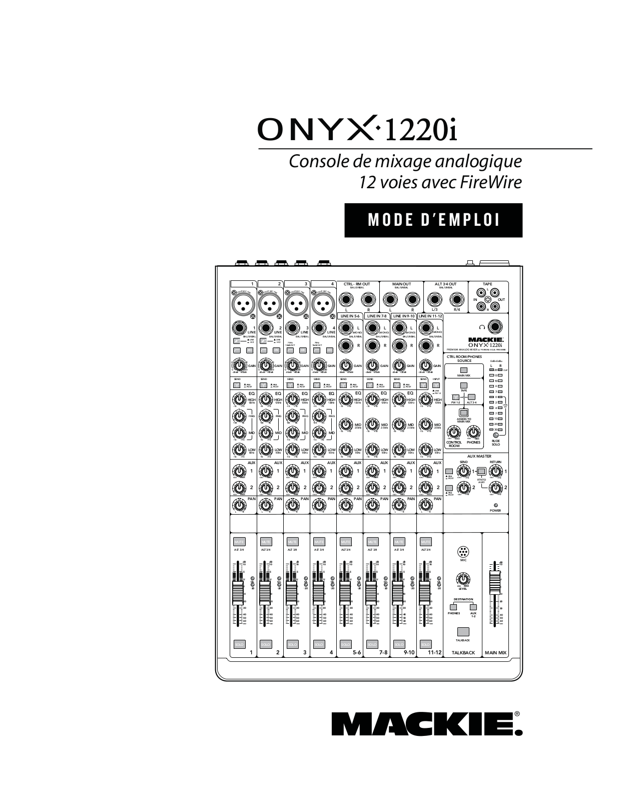 Mackie Onyx 1220i User Manual