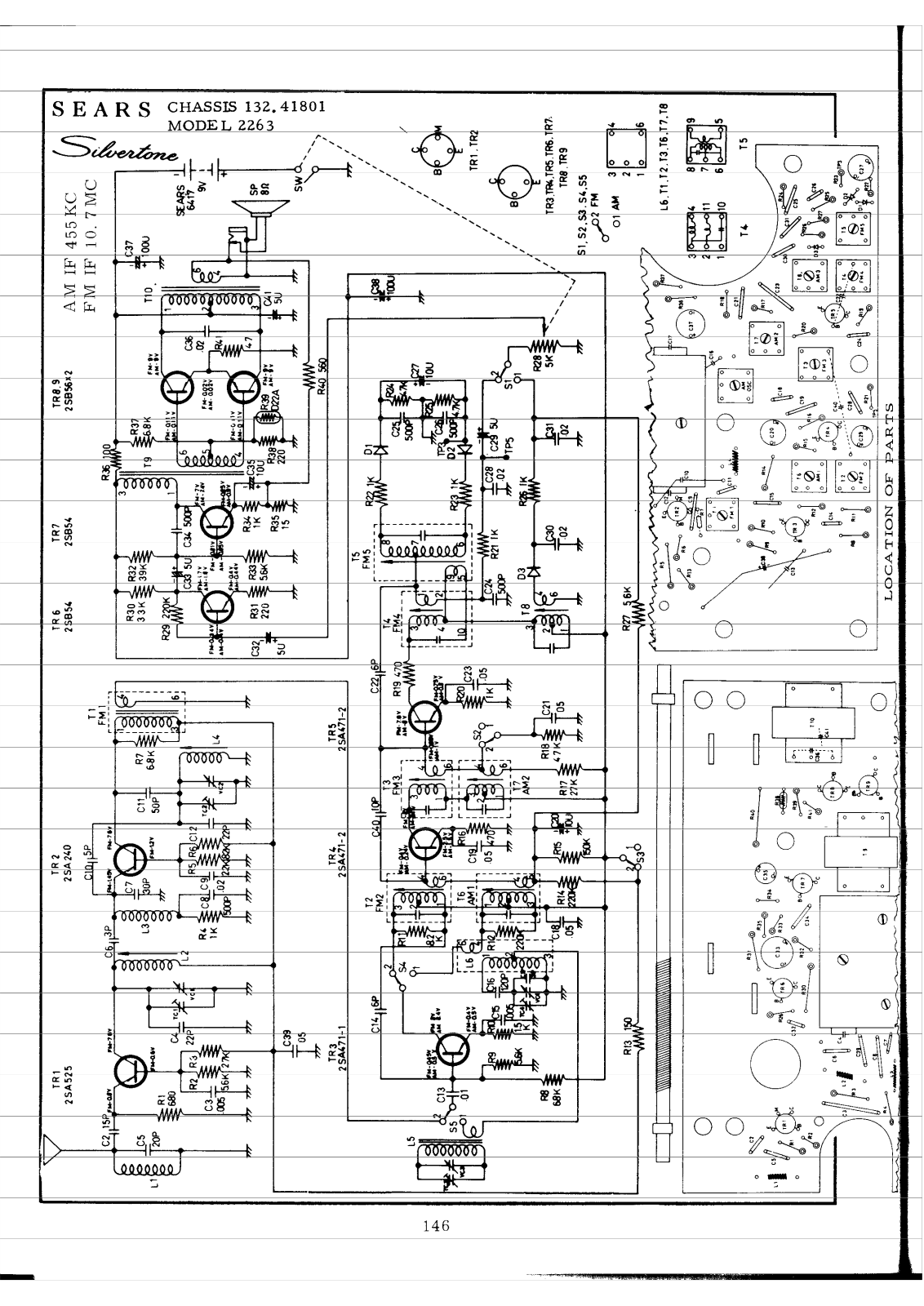 Silvertone 2263 Schematic