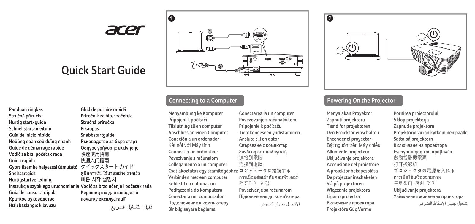 Acer MR.JSB11.002 Quick Start Guide