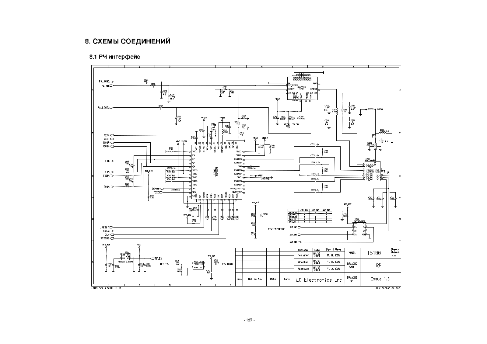 LG T5100 Schematic