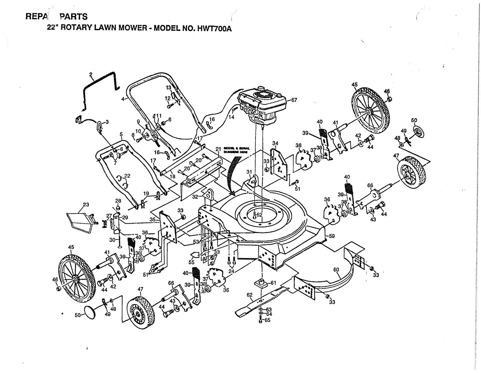 AYP HWT700A User Manual