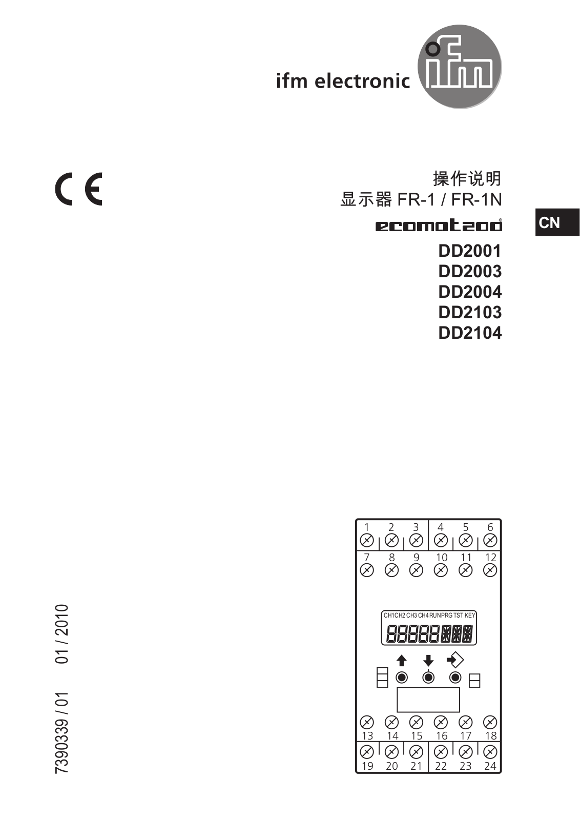 ifm DD2001, DD2003, DD2004, DD2103, DD2104 User Manual