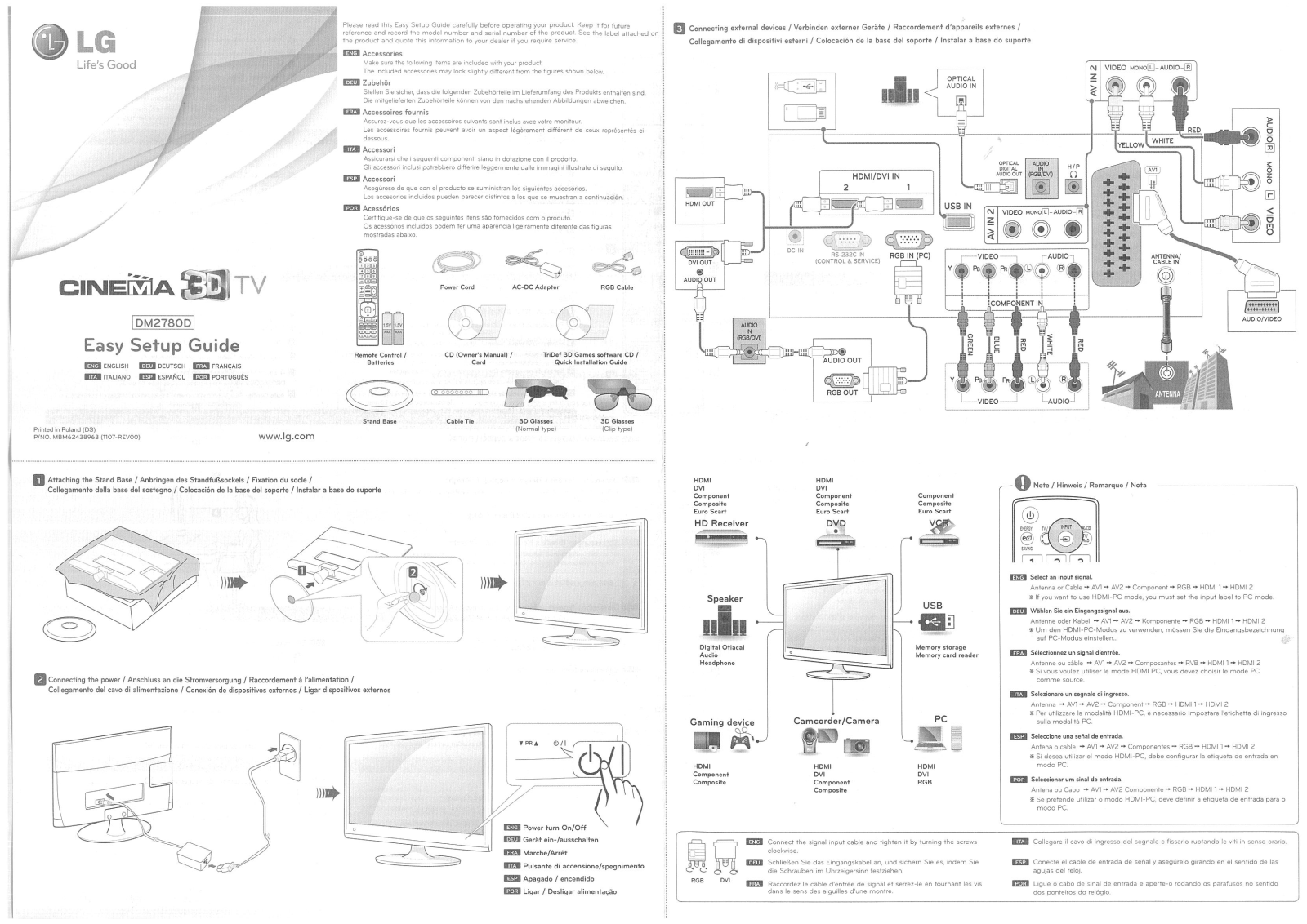 LG Electronics DM2780D Setup Guide