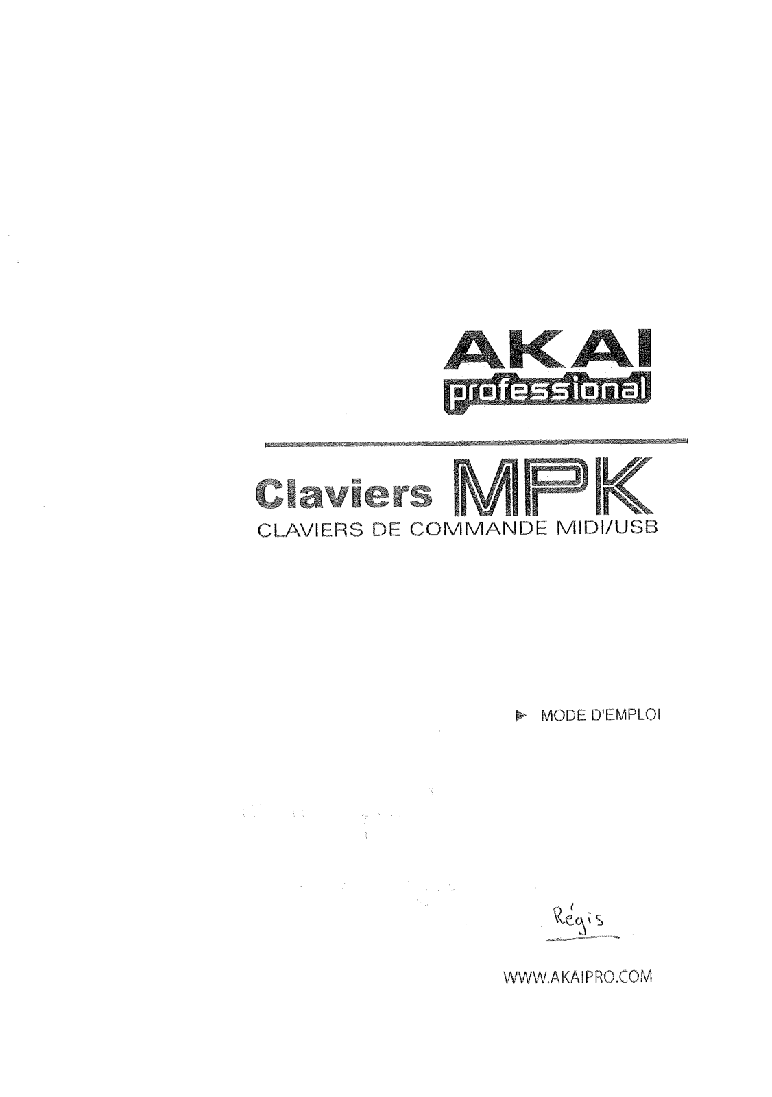 AKAI PRO MPK49, MPK61, MPK88 User Manual