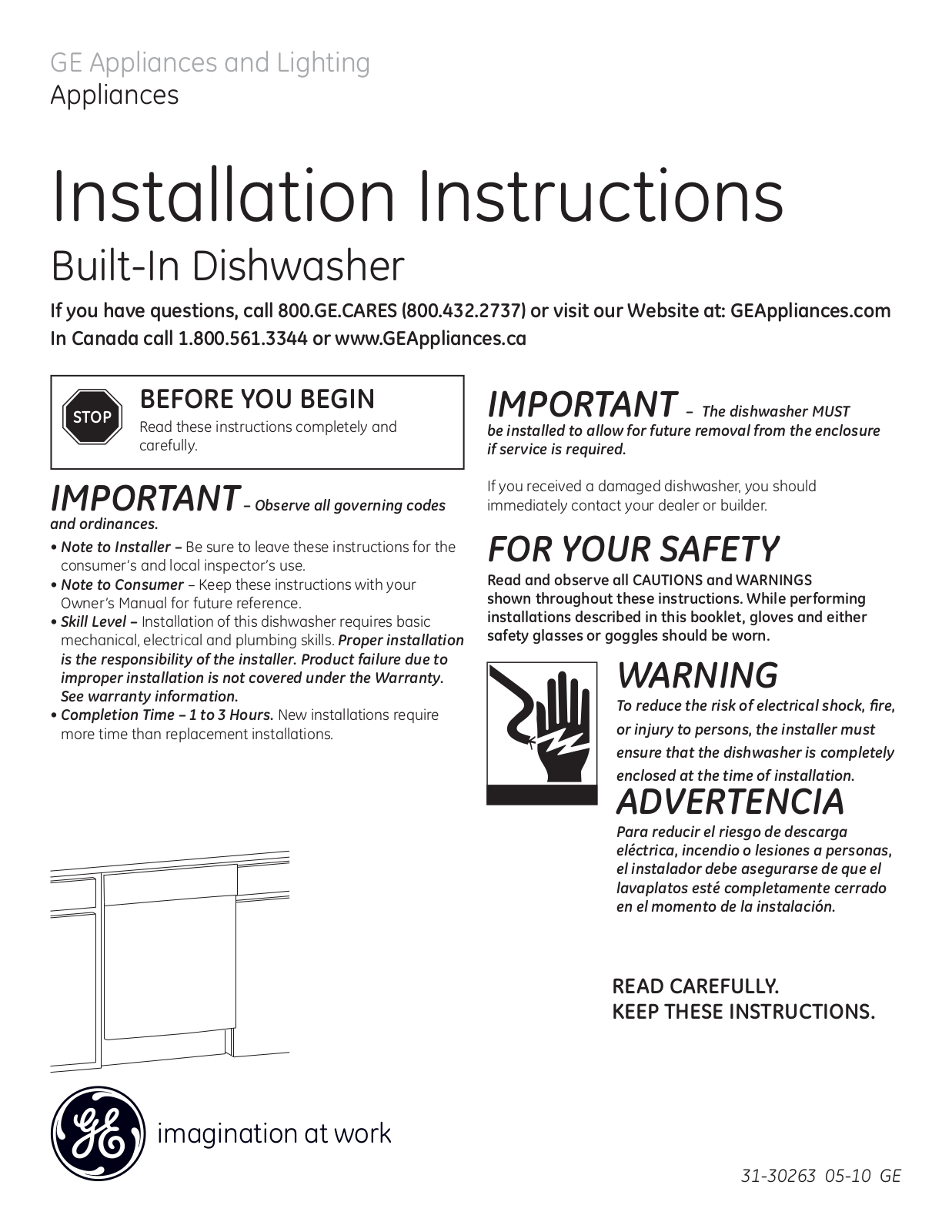 GE GE 31-3026305-10 User Manual