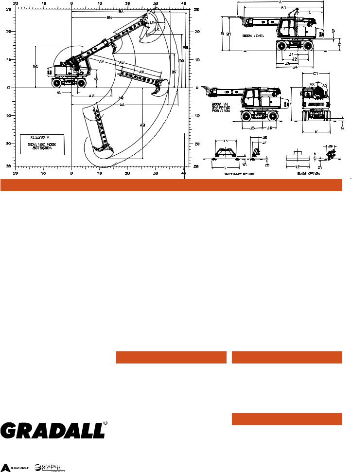 Gradall XL 5310 V SPECIFICATIONS